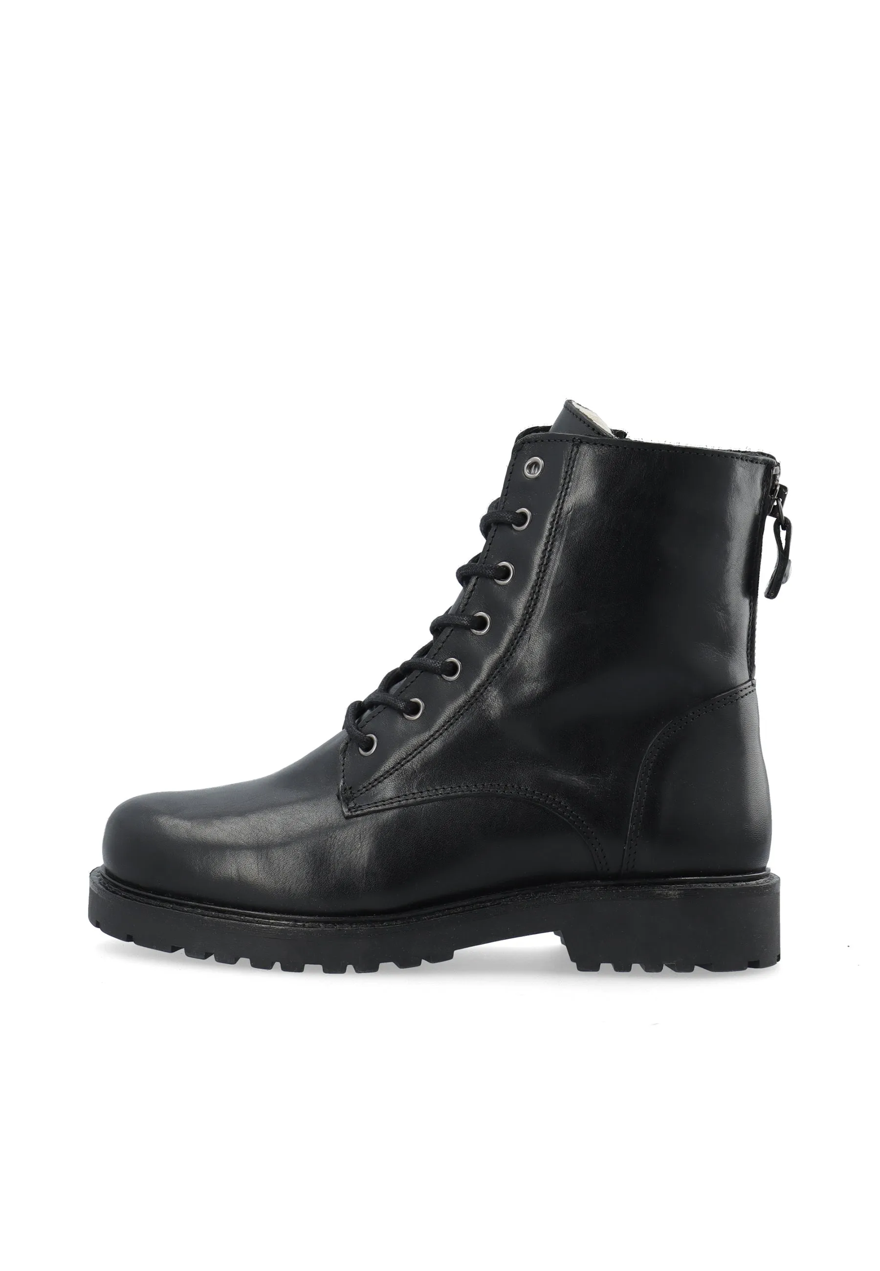 CASAYA LACE UP BOOT - Black