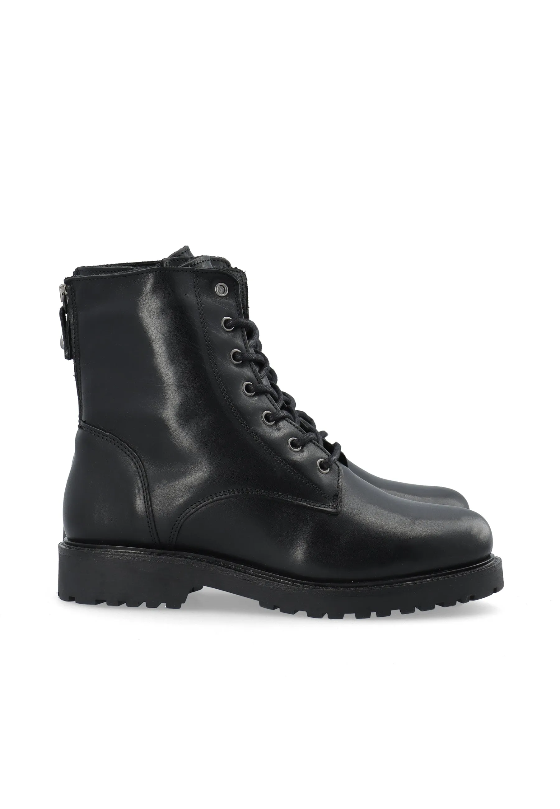 CASAYA LACE UP BOOT - Black
