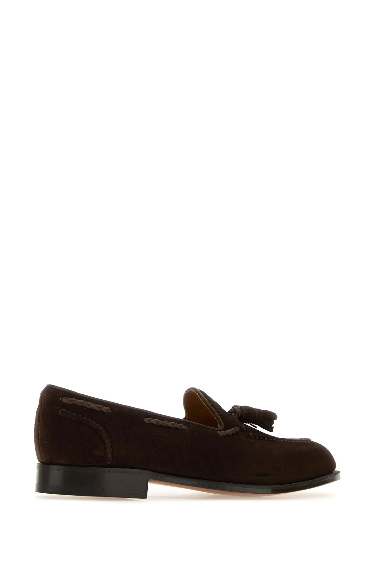 Chocolate suede Belgravia loafers