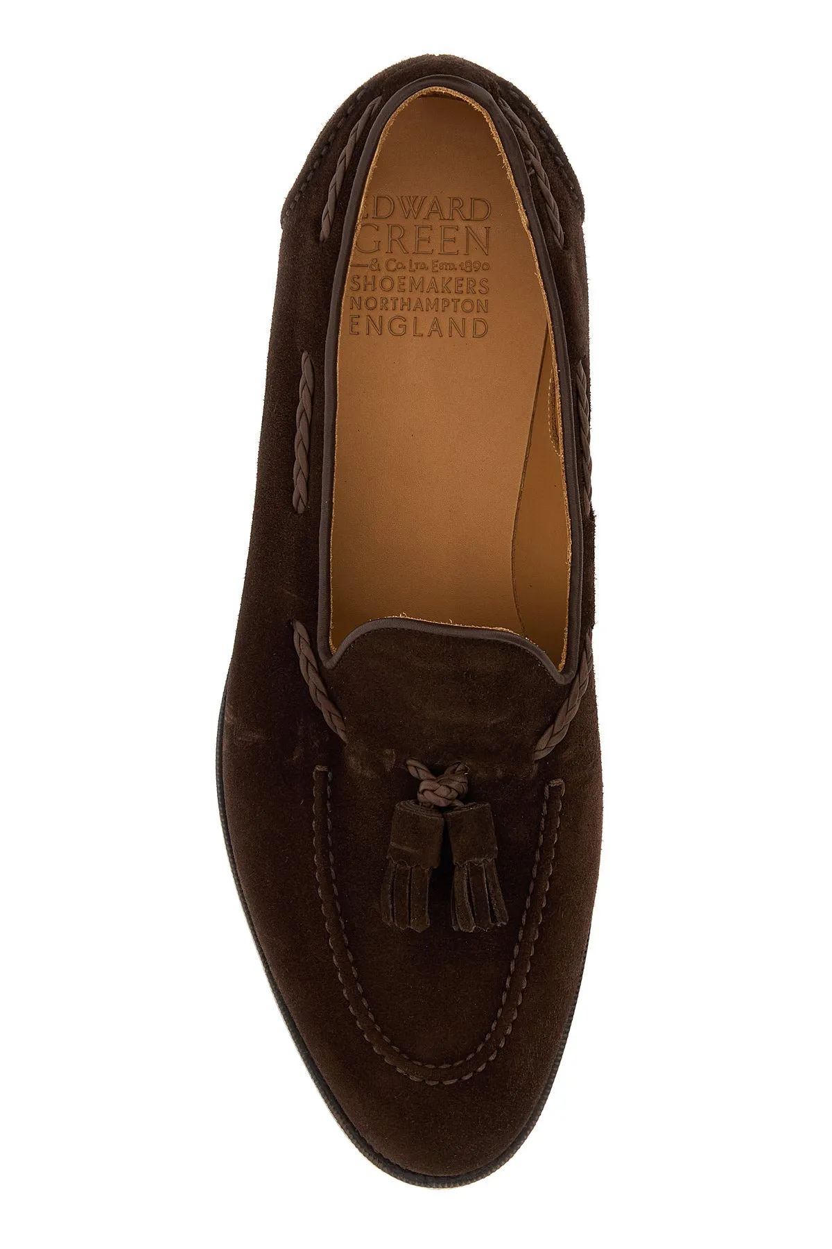 Chocolate suede Belgravia loafers