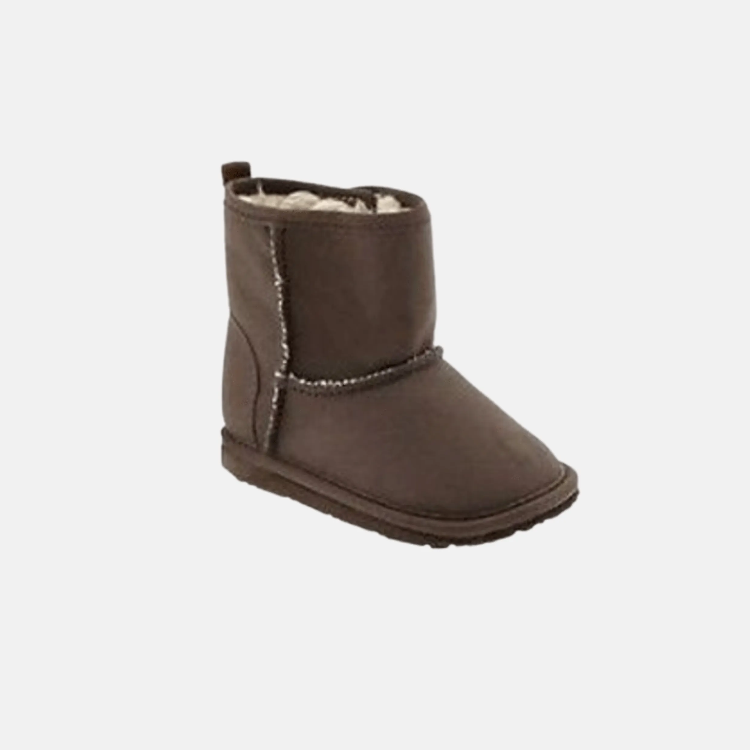 En-Fant Leather Suede Boots - Coffee Bean