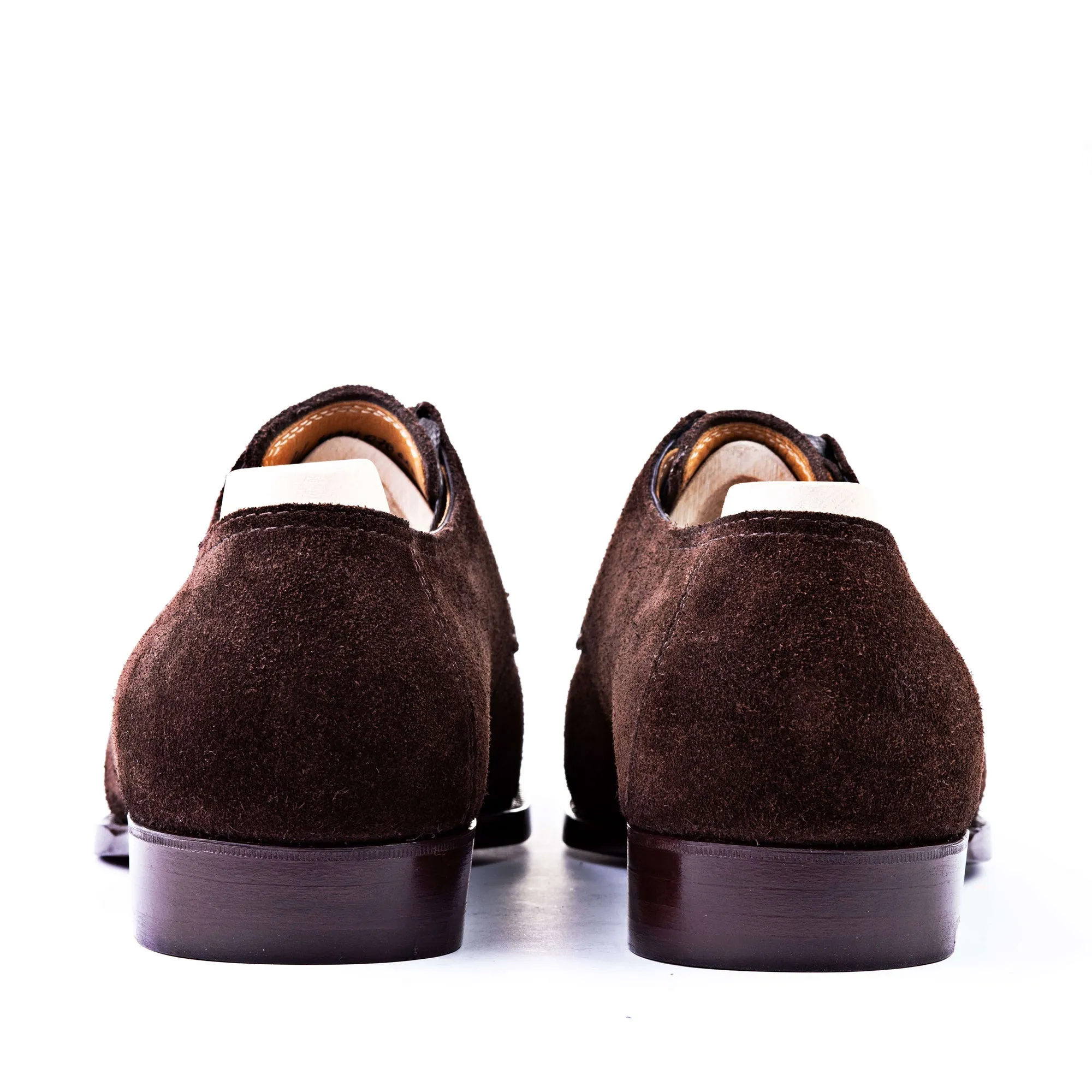 Height Increasing Goodyear Welted Sardoal Brown Suede Derby Loafer With Violin Leather Sole