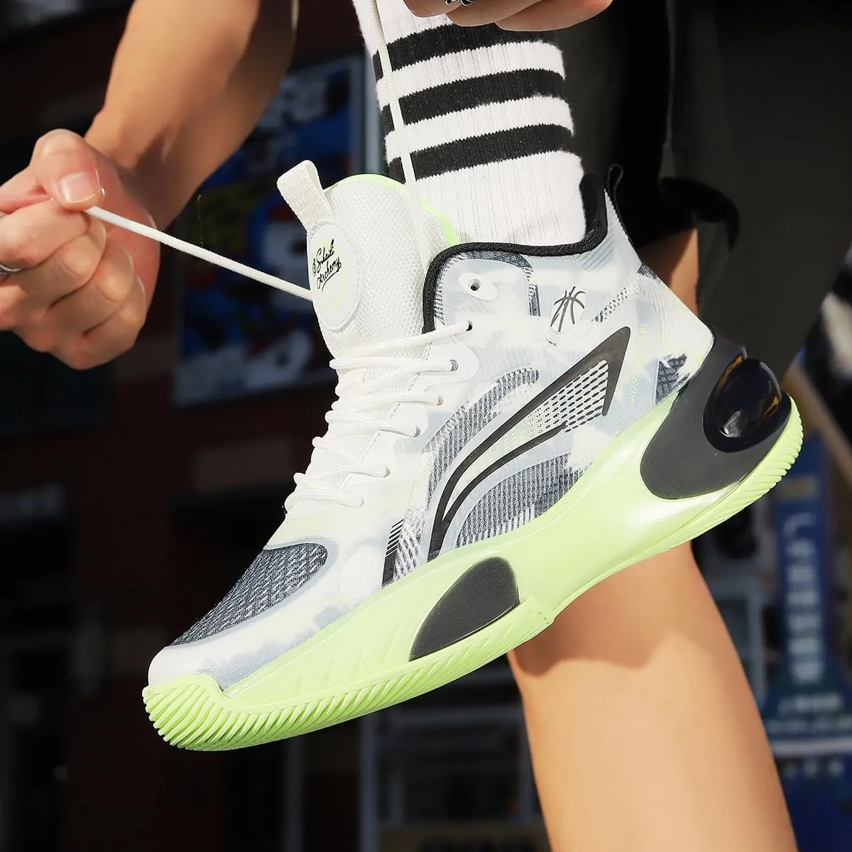 Mens Basketball Shoes Fashion Sneakers Athletic Comfortable Lightweight Non Slip Outdoor Sport Shoe