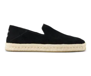 M's Santiago Diamond Perforated Suede - Black