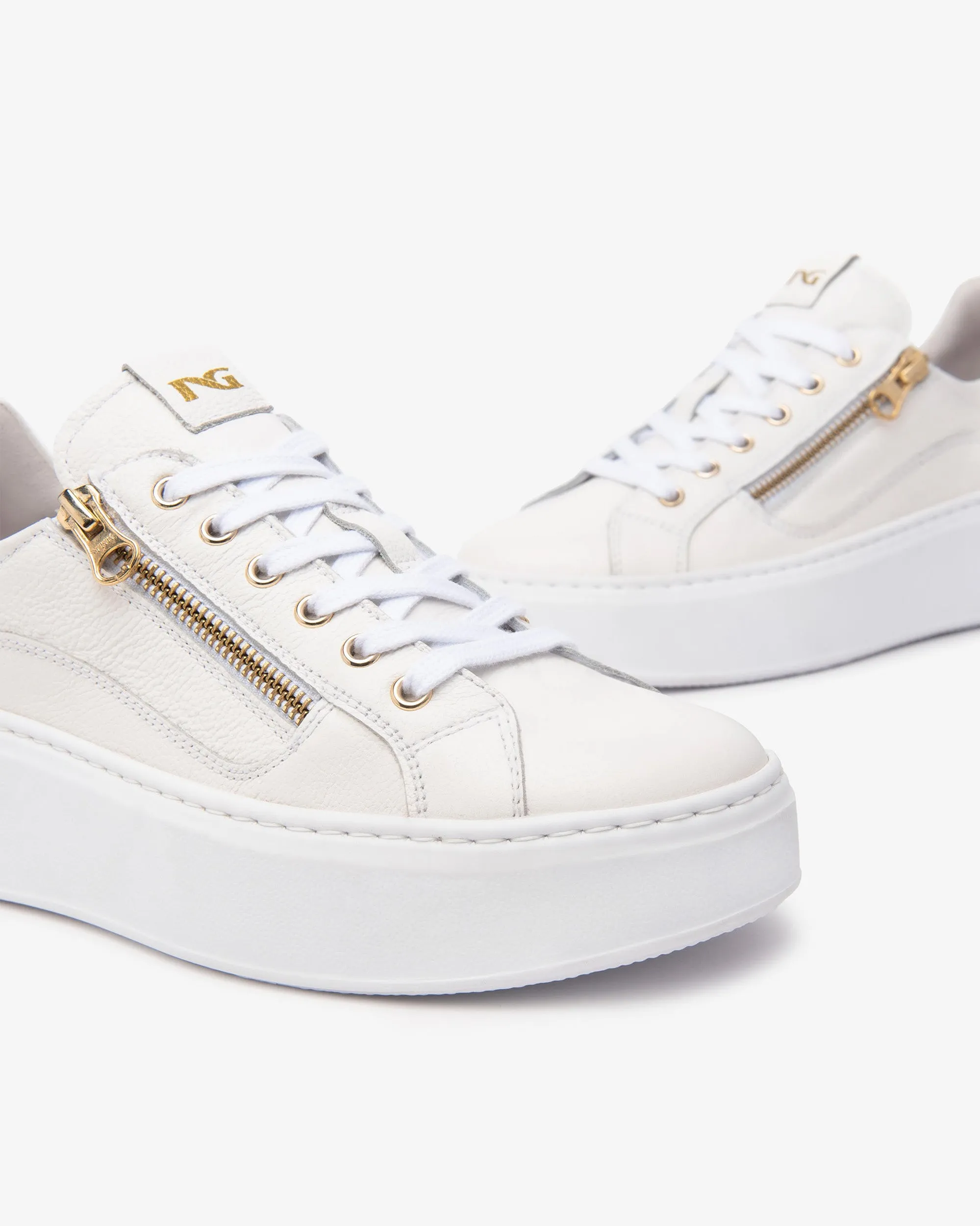 NeroGiardini White Platform E513081D70|Trainer