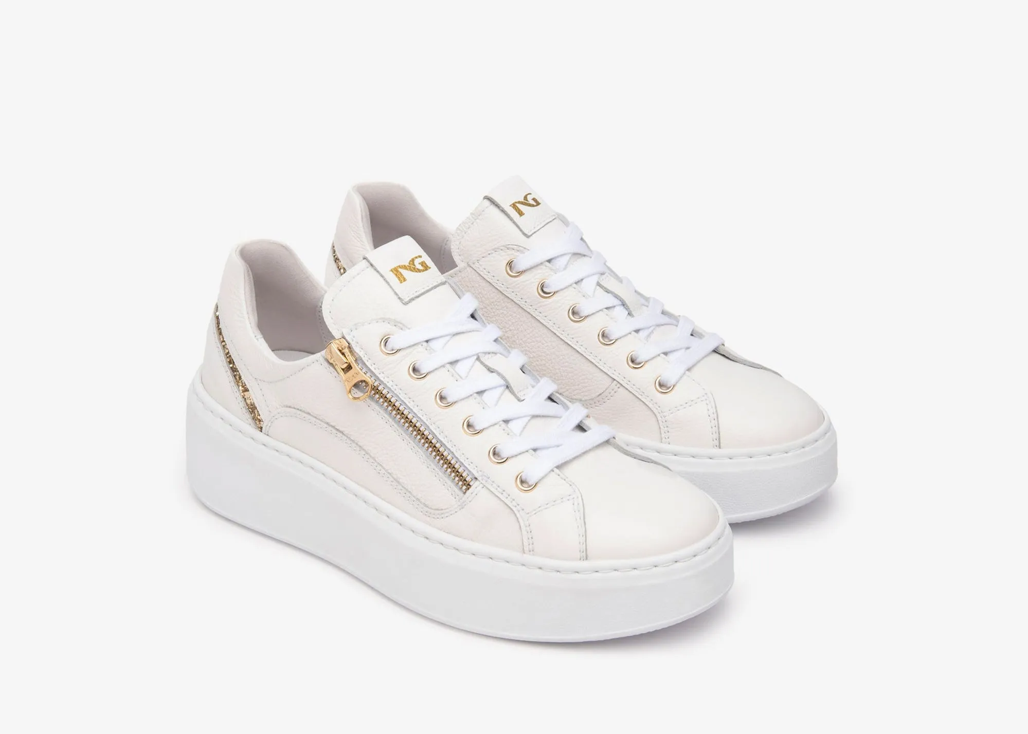 NeroGiardini White Platform E513081D70|Trainer