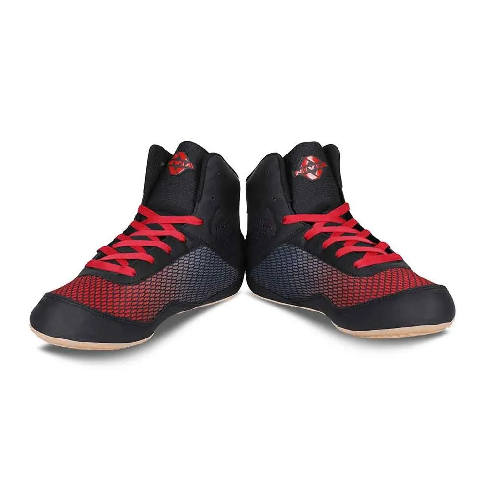 Nivia New Wrestling-I Shoes Red