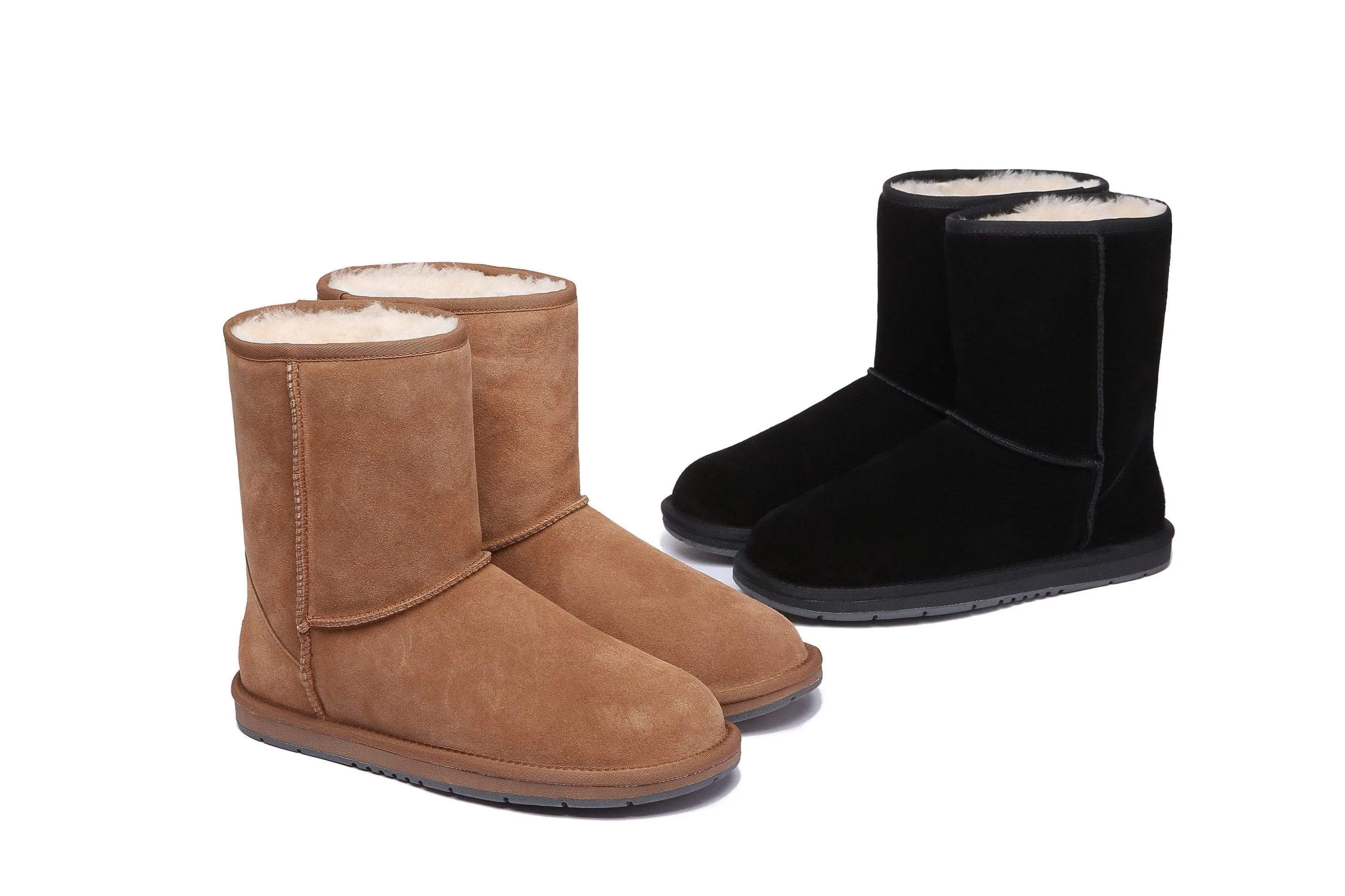 Short Classic Suede Boots