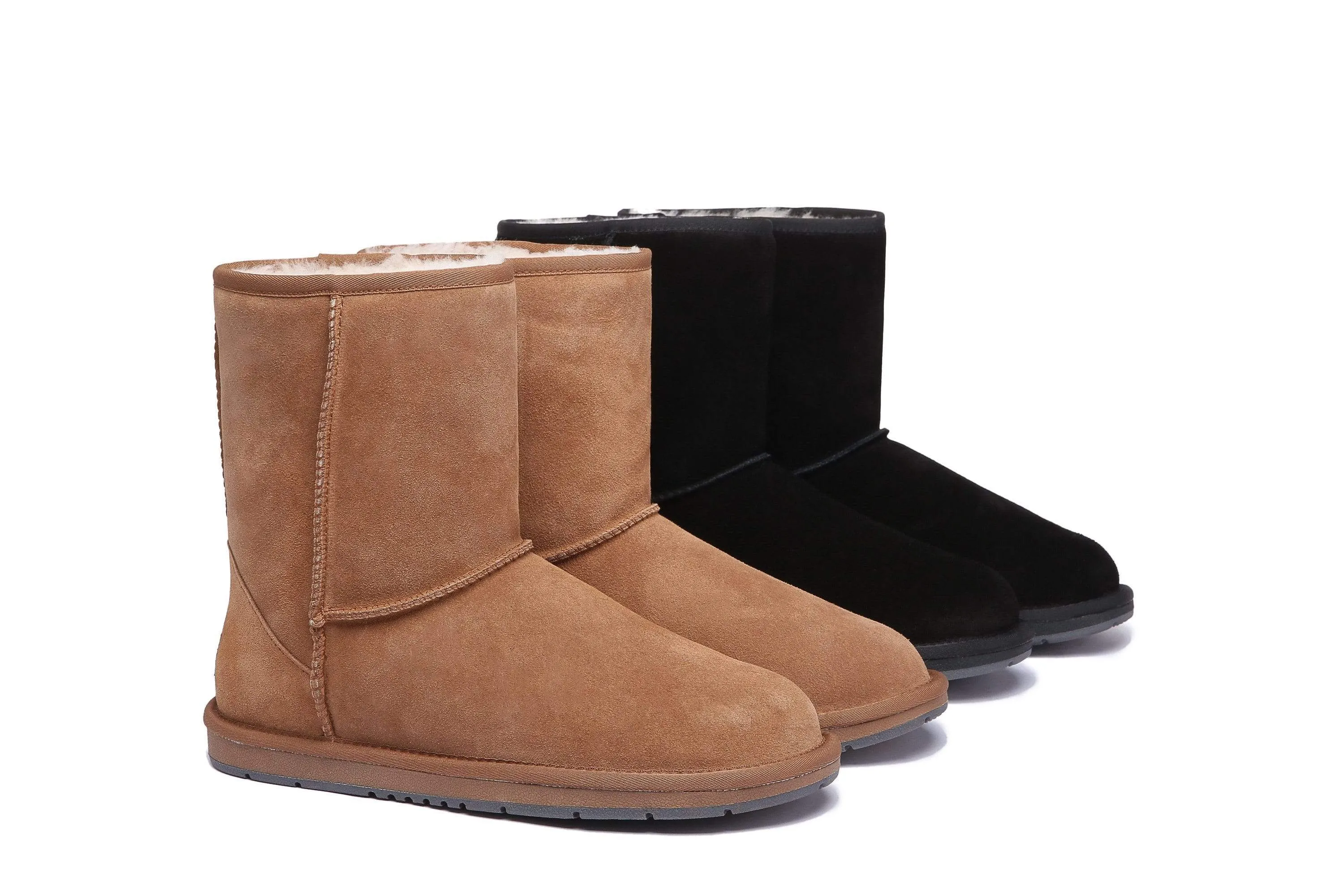 Short Classic Suede Boots
