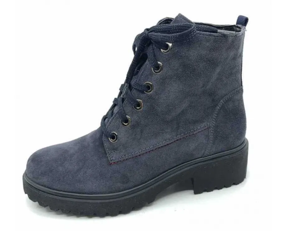 Waldlaufer Women's H-Luise Dark Blue Nubuck